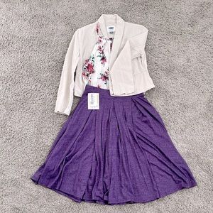 LuLaRoe Madison Purple Skirt. Size XS. NWT